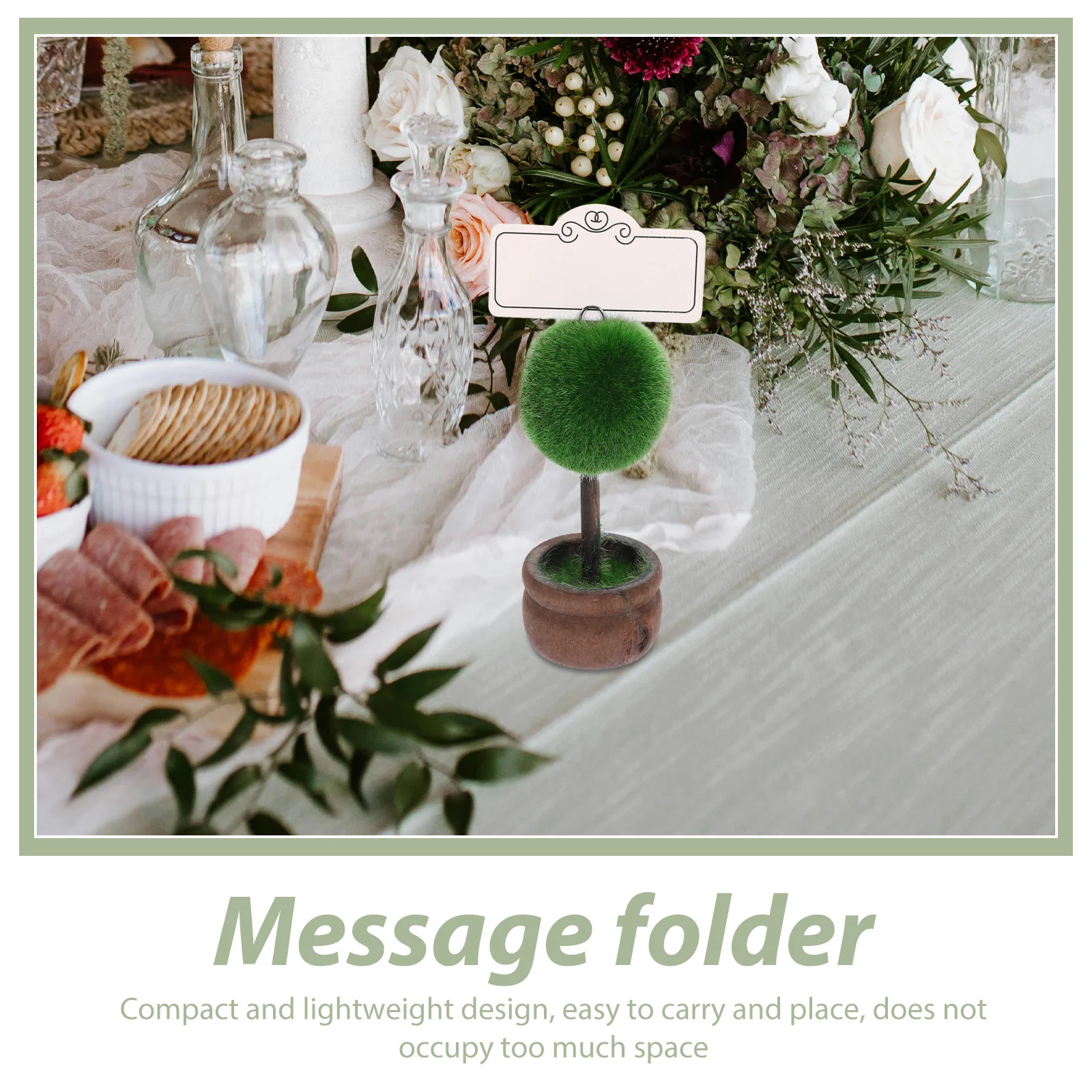 

Desktop Card Holder 3.5X2.4 Inch Resin Table Sign Stand For Wedding Party Name Place Memo Clip Menu Display Table Number