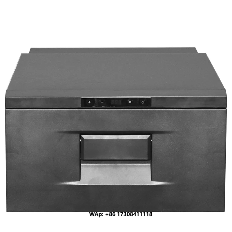 HWHongRV Drawer Style 12/24V DC Compressor Mini Refrigerator for Vehicle Car Boat RV Travel