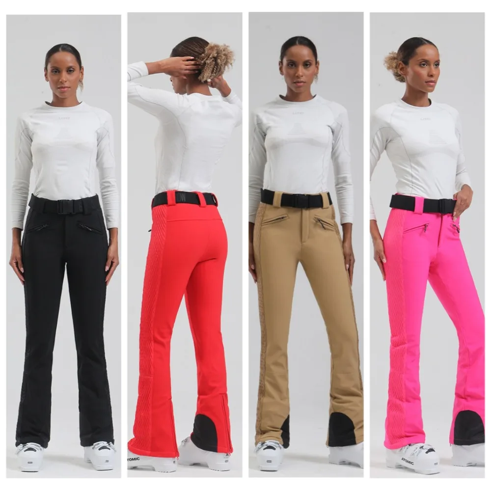 

Ski Pants New Women's Double Board Slim Winter Windproof Waterproof Warm Outdoor Sports Ski Pants