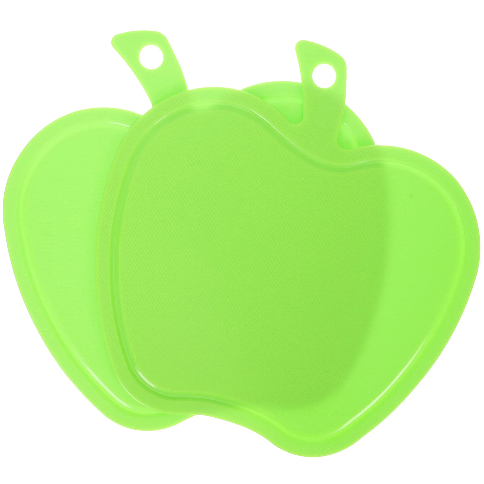 

2 Pcs Convenient Kitchen Tool Apple Cutting Board Chopping for Camping Green Food