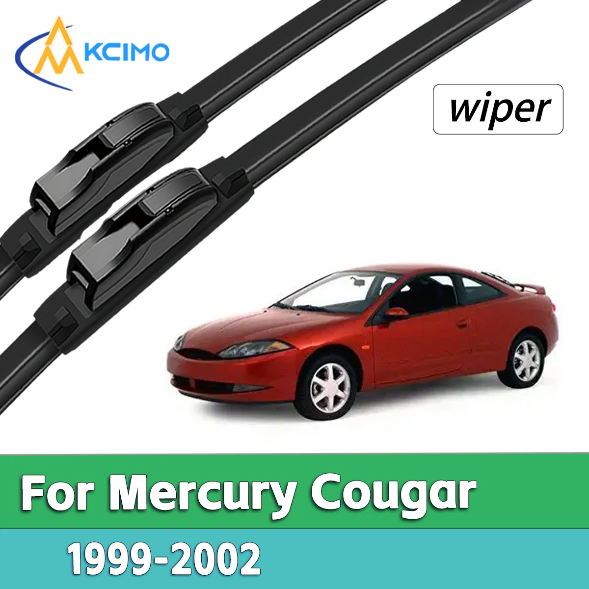 

Windscreen Rain Wiper Blade Rubber Assembly for Mercury Cougar 1999-2002 Smooth Quiet Front Windshield Wipers