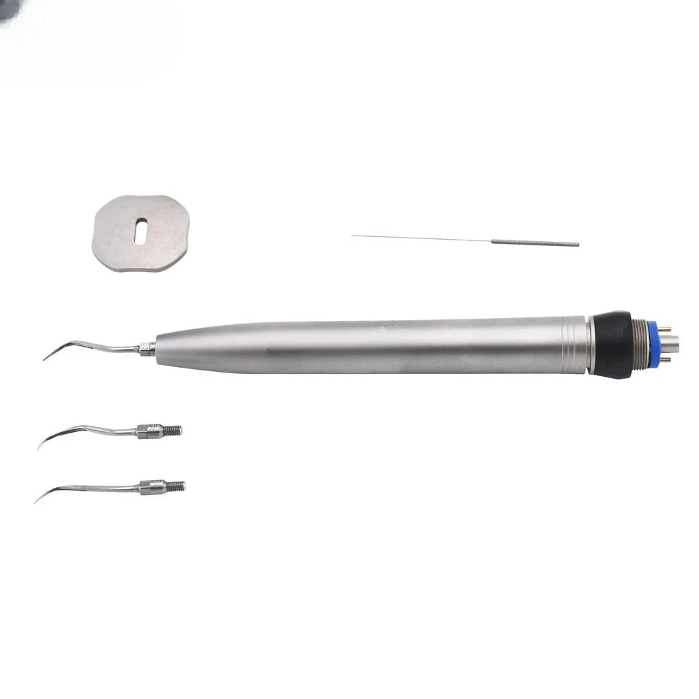 Dentals Air Scaler Handpiece Sonic S With KV Quick Coupling Integrated Spray Apply To Scaling Removal Calculus Stain + 3 Tips