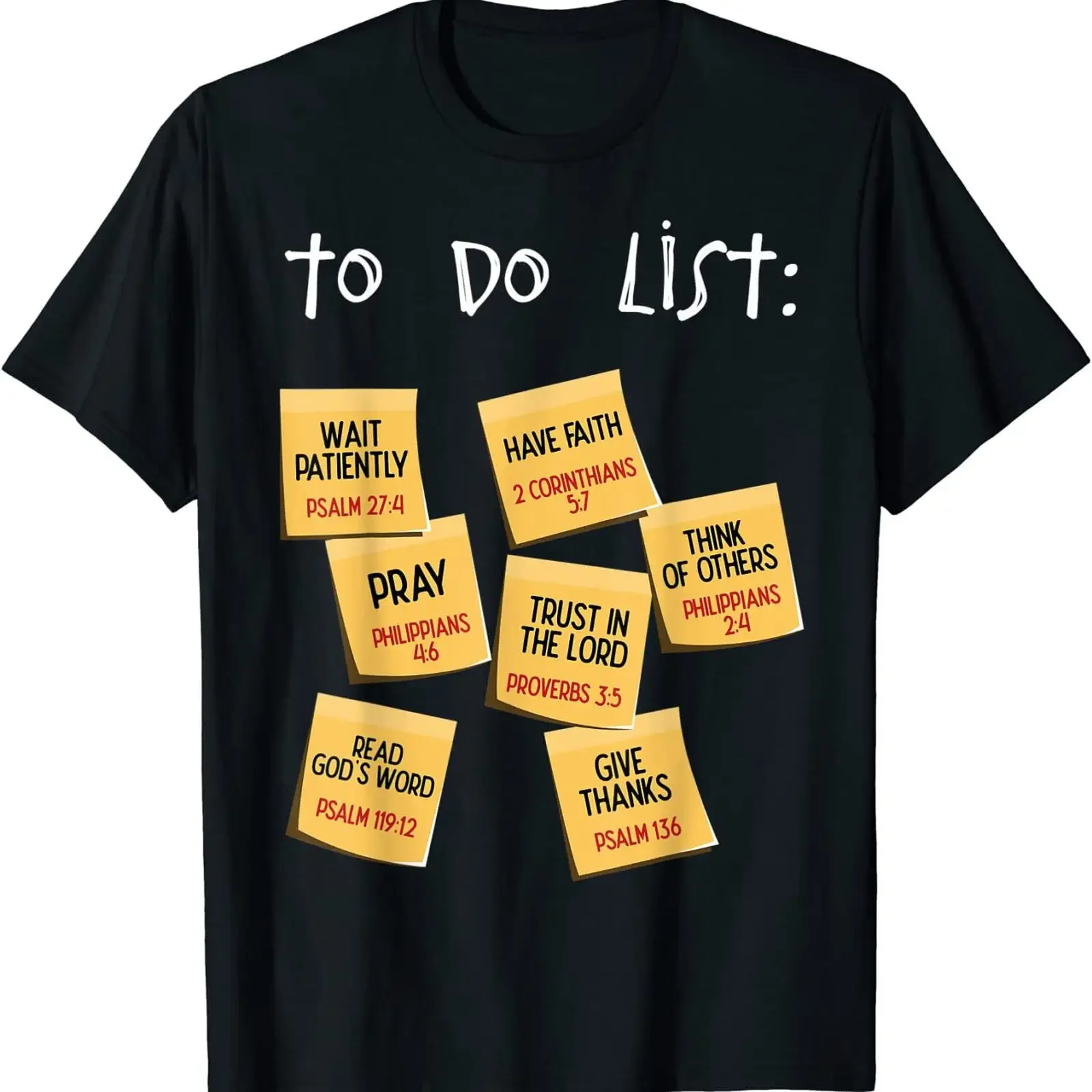 NEW LIMITED Christian To Do List Planner Design T Shirt S 3XL vintage Washed fashion Casual Slightly designer clothes Stylish