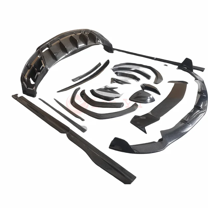 Сухое углеродное волокно для Lamborghini URUS, комплект кузова из углеродного волокна, передняя губа, задняя губа, юбка, хвостовой капот, колесо, брови Сухое углеродное волокно для Lamborghini URUS, комплект кузова из углеродного волокна, передняя губа, задняя губа, юбка, хвостовой капот, колесо, брови