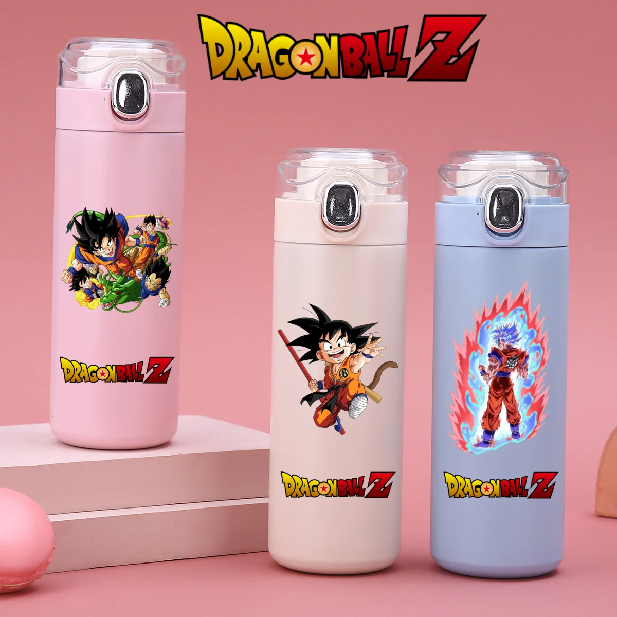 New Anime Dragon Ball Sun Wukong 420ML Stainless Steel Insulated Cup Large Capacity Anime Water Bottle Student Drinking Cup Gift