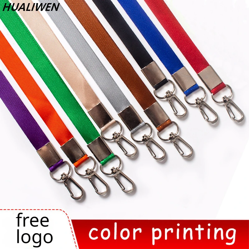 

5pcs/lot Custom Printed Lanyard For Keys Full Color Design Badge Holder & Staff Cards