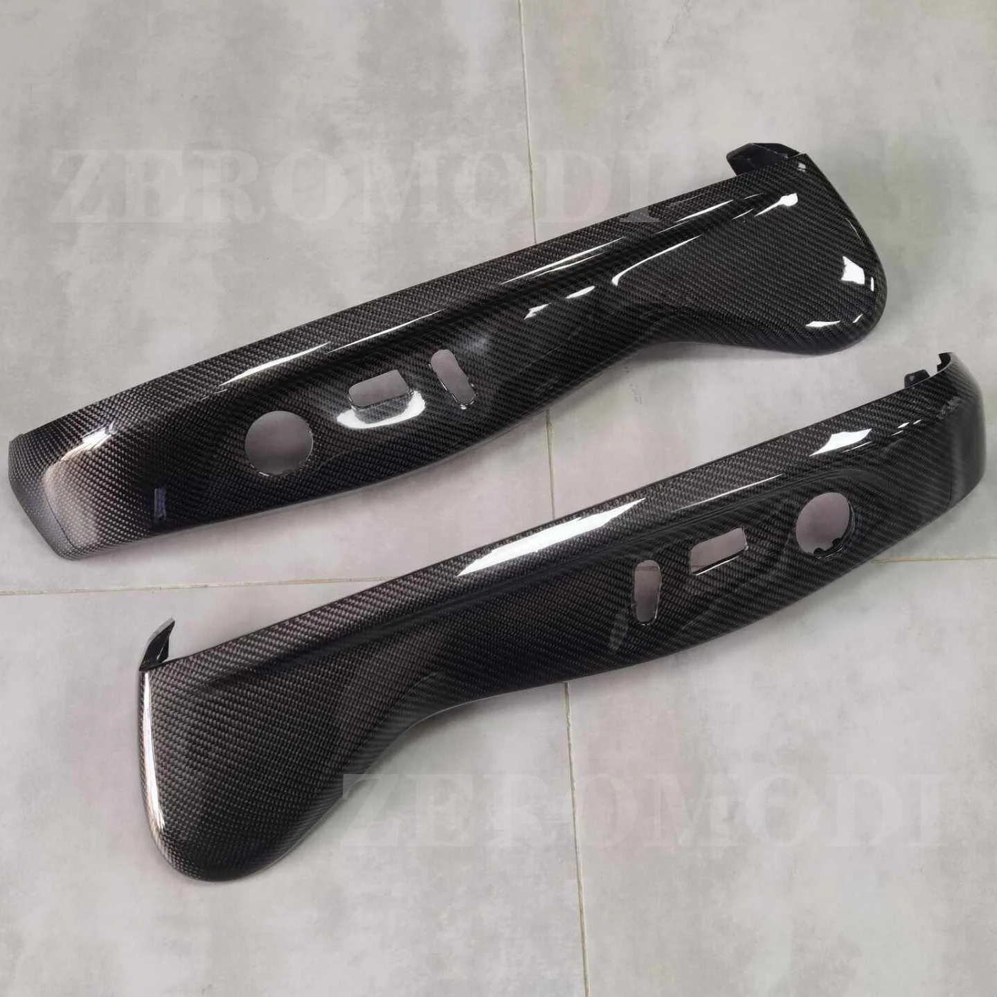 2PCS Real Carbon Fiber Seat Guard Board For Audi A4L A5 A6L A7 Q5 Interior Accessories