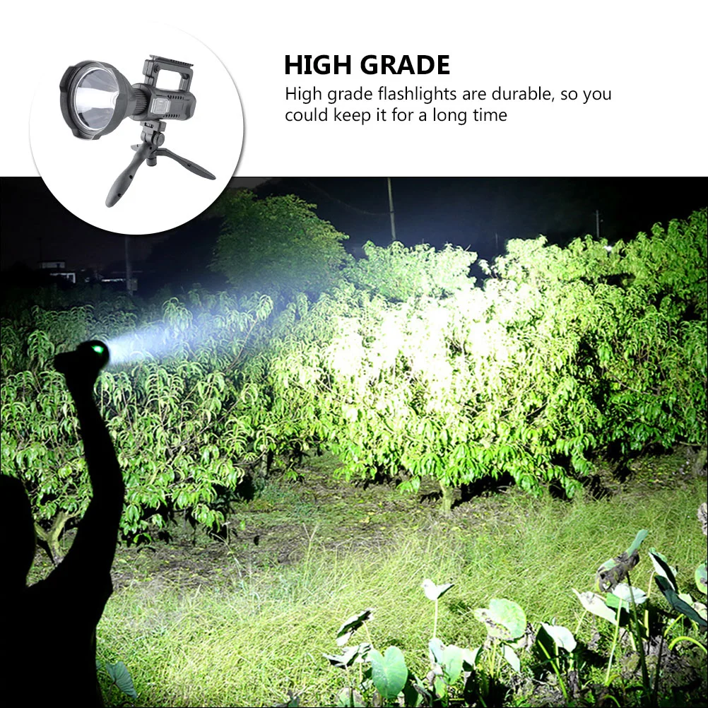 Linterna al aire libre Linternas USB Recargable Fladhlight Antorcha de Mano Plástico Práctico