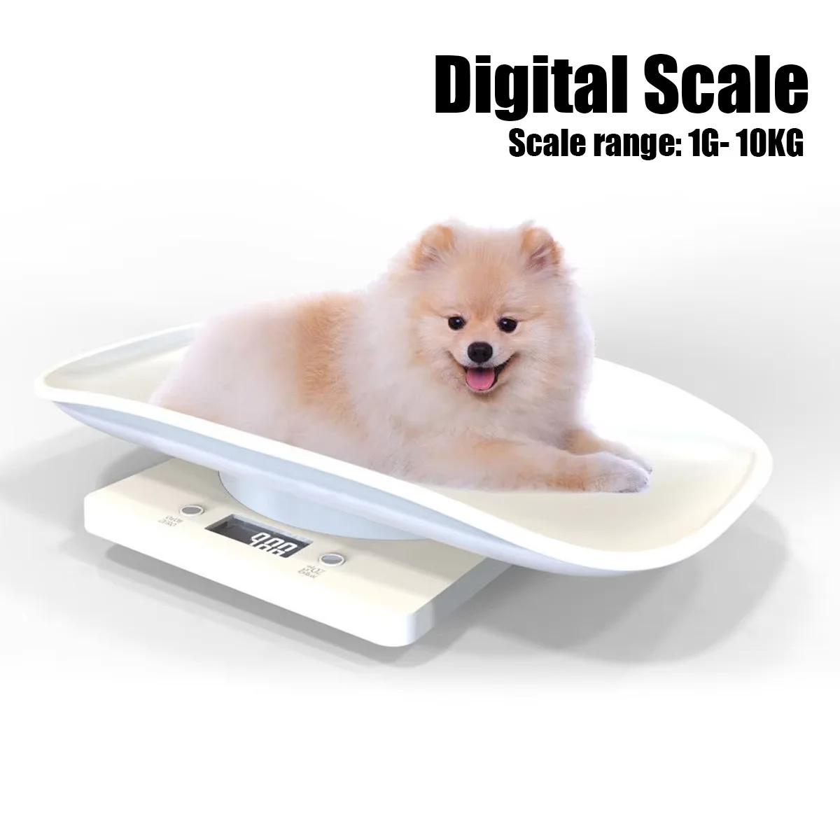 High Precision Digital Scale Gram Electronic Pet New Born Dogs Cats Puppy Animal Scale Weighing Tools for Baby Infant Kitchen