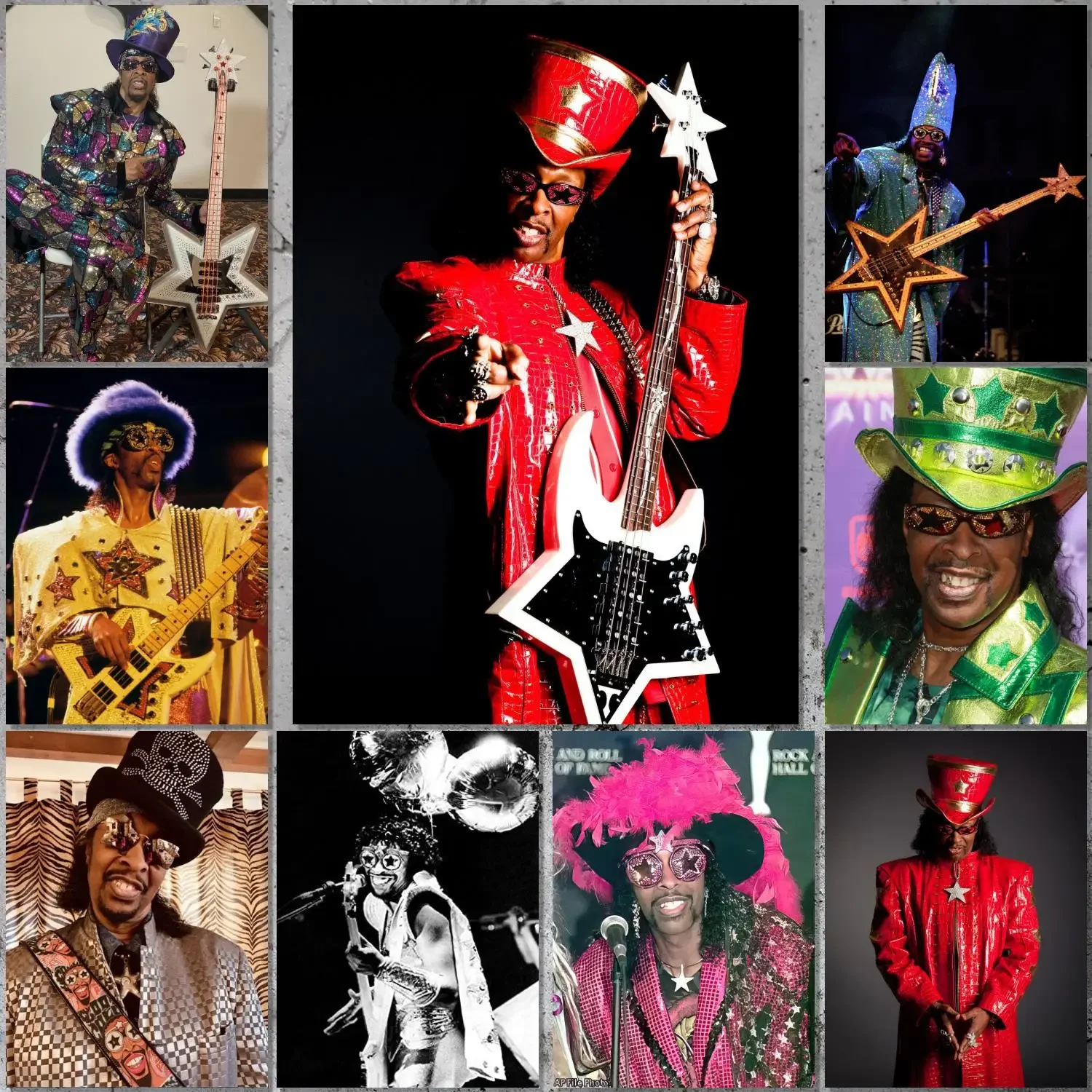 Bootsy Collins Poster Canvas Art Poster and Wall Art Picture Print Modern Family bedroom Decor Posters