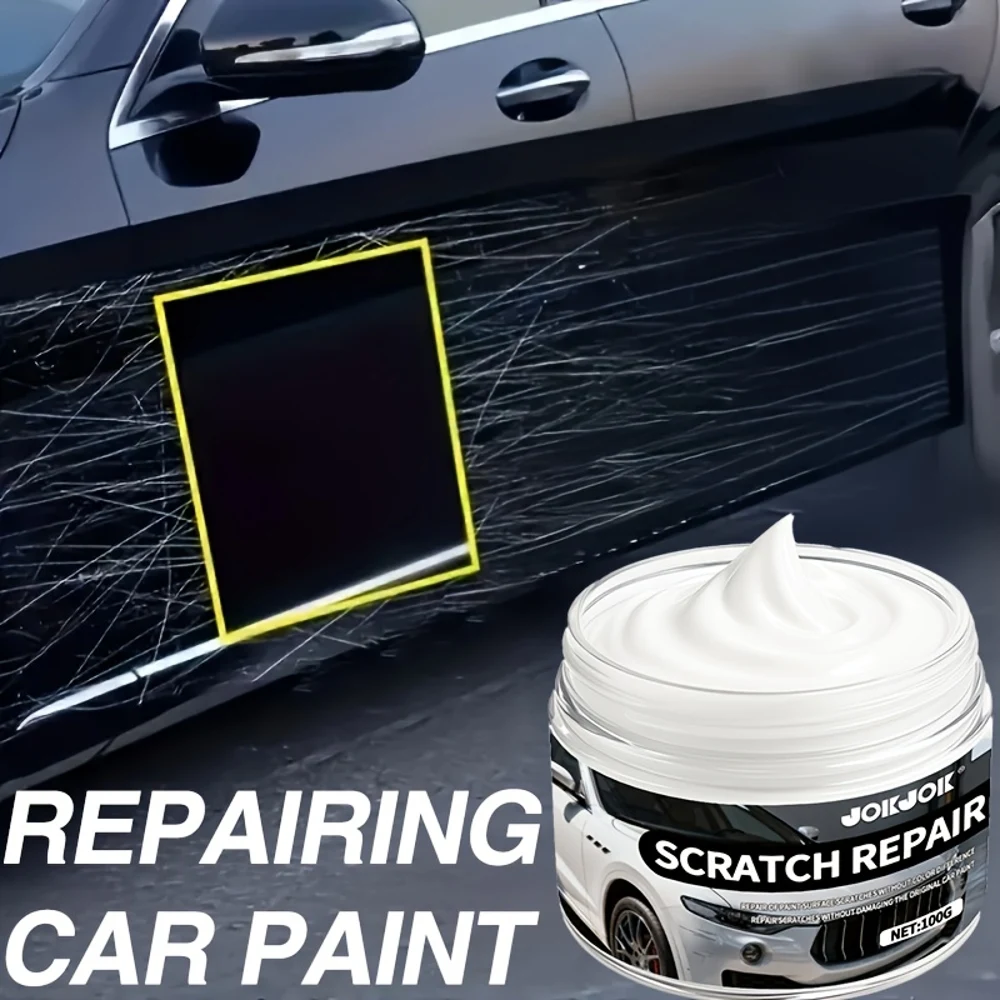 شمع إصلاح خدوش السيارة 100 جرام - تلميع وشمع عالمي، يمنع الخدوش الجديدة، حل العناية بالطلاء الكل في واحد