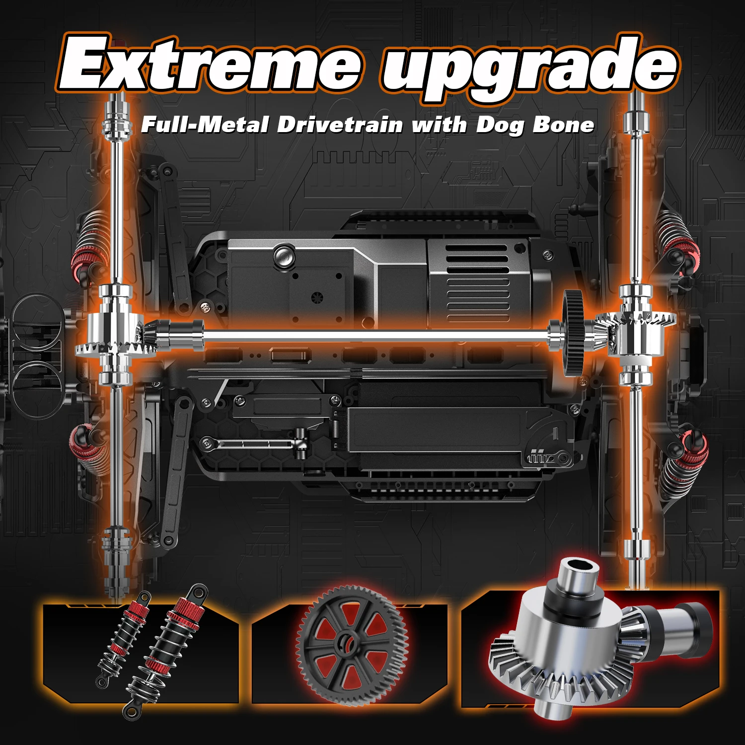 9208E 1:10 مقياس عالي السرعة RC سيارة التحكم عن بعد على الطرق الوعرة مركبة لعبة الدفع الرباعي للبالغين والأولاد #4