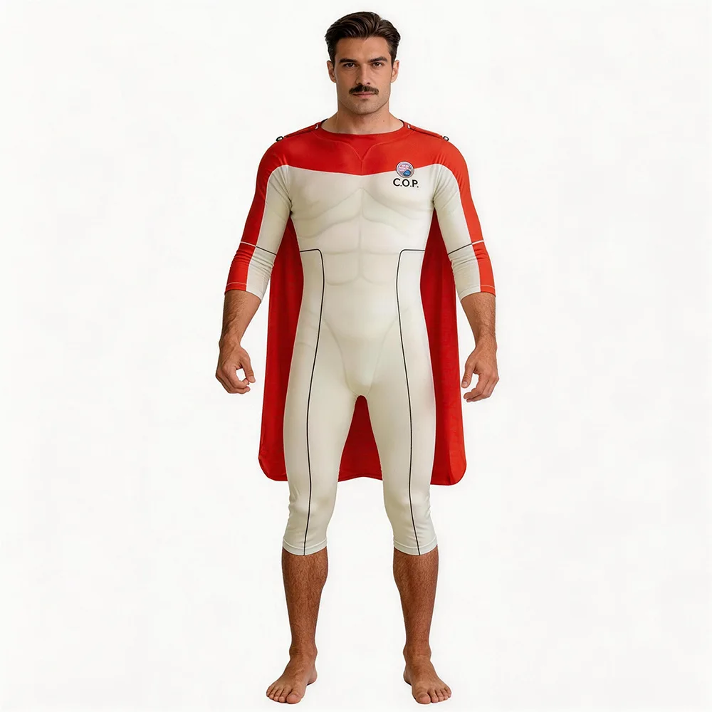 

Omni-Man Invincible Season 4 Cosplay Costume Blue Jumpsuit with Cloak for Halloween Carnival Hero Disguise Theme Party Takerlama
