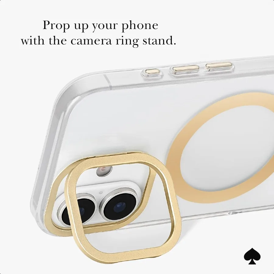 حافظة iPhone 17 مع حامل كاميرا متوافقة مع حافظة هاتف MagSafe Designer Icon Clear #6