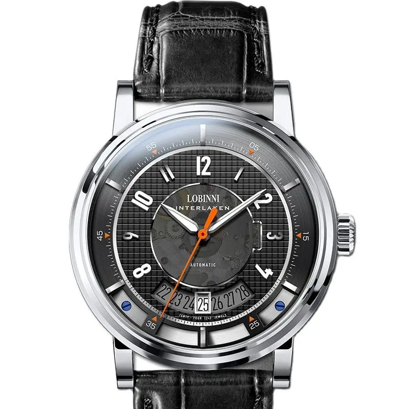 LOBINNI Luxury Men's Automatic Mechanical Watch Japan Imported NH35A Sapphire Crystal Luminous Waterproof Auto Date L16028