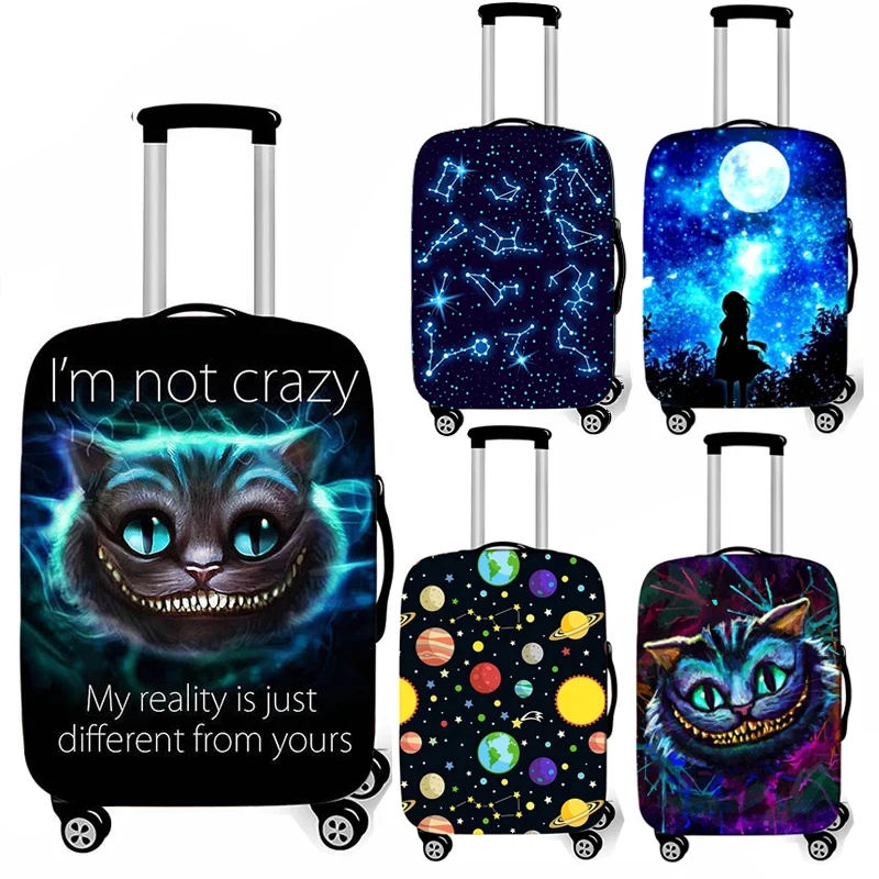 Galaxy / Universe / Cat Luggage Protective Cover for Travelling 18-32 Inch Trolley Case Suitcase Covers Travel Accessories