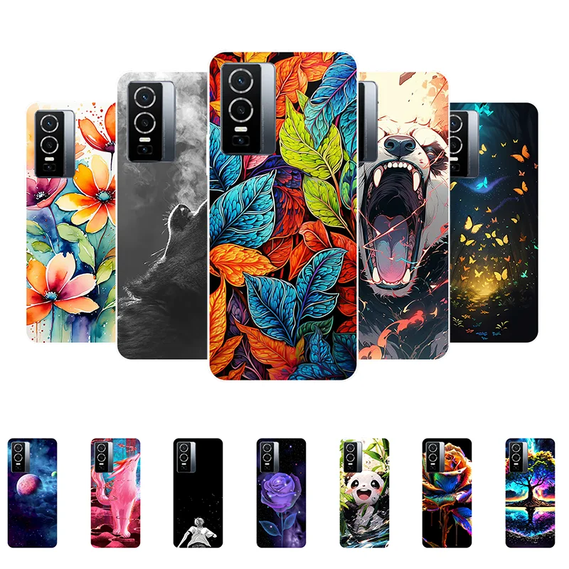 For Tecno Spark 20 Pro Plus Case KJ7 Leaves Panda Soft Silicone Back Cover for Tecno Spark 20 Pro Plus Phone Case Spark20Pro+