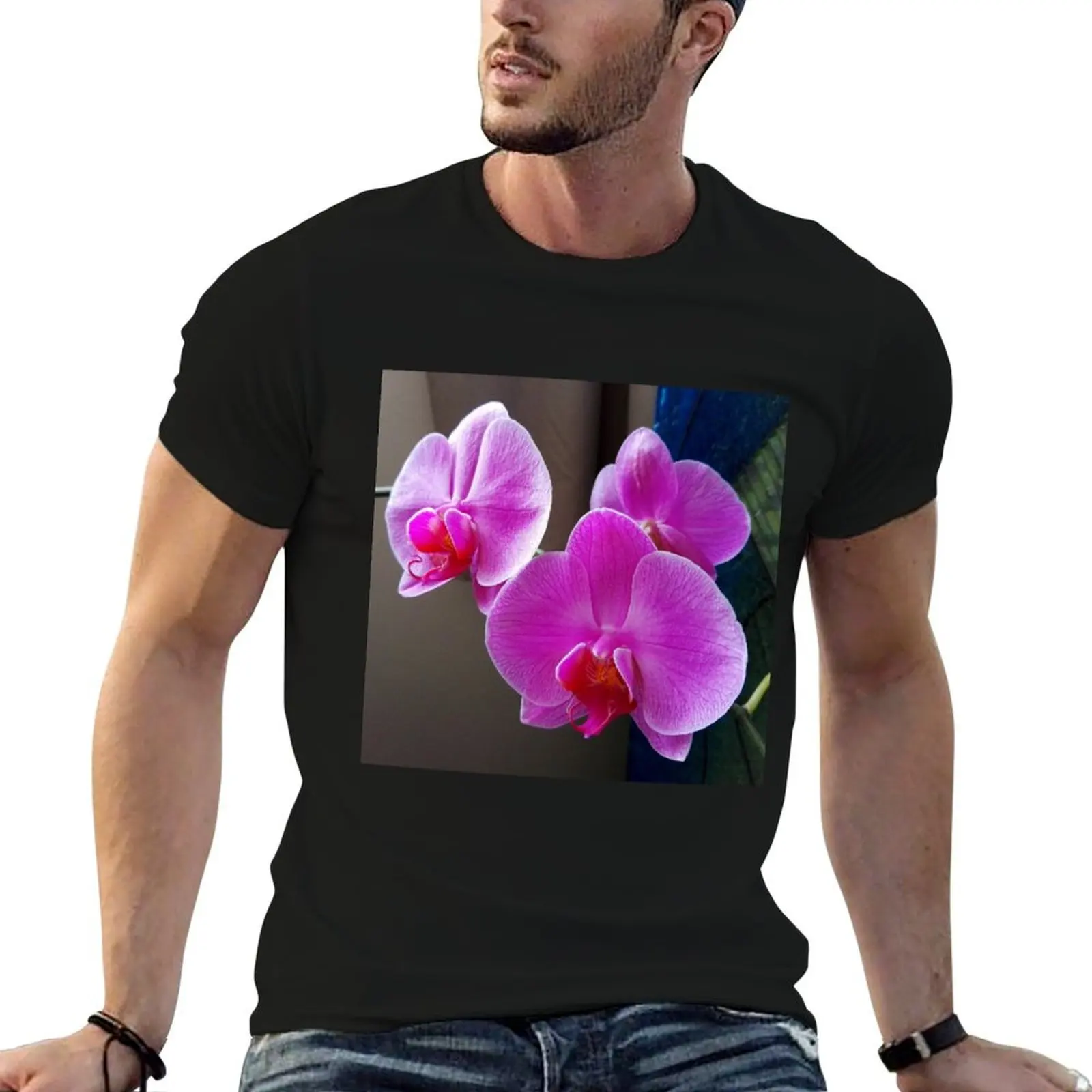 

Min's Orchid T-Shirt t shirts cotton 100% funny t shirts man essential t shirt T-shirt