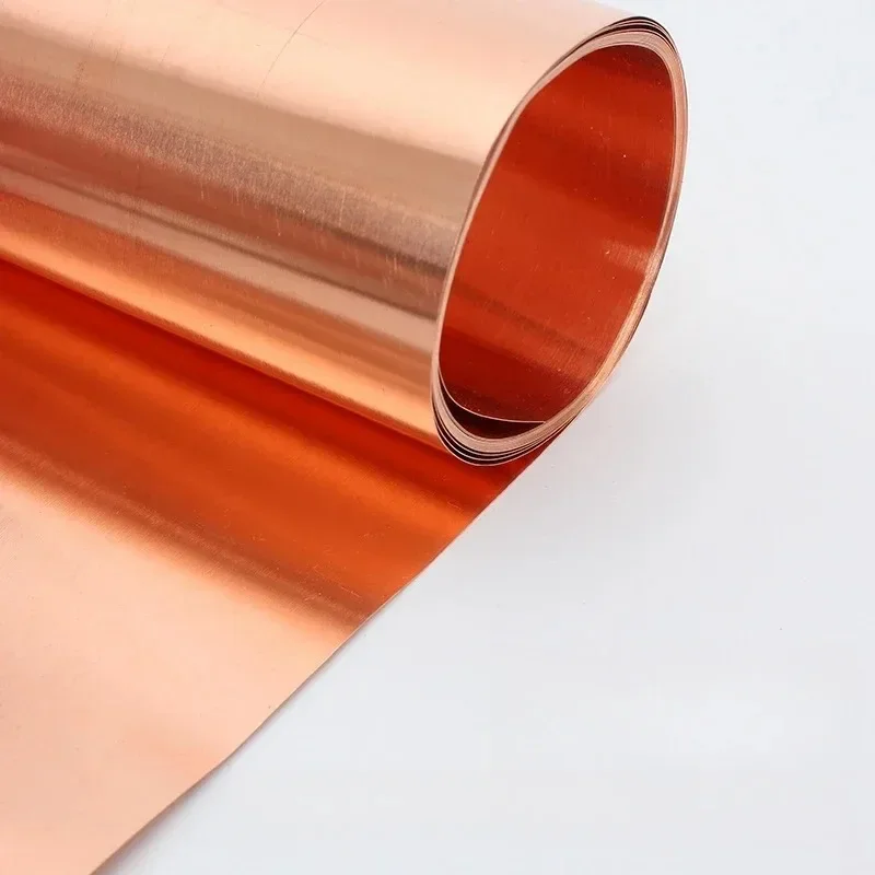 Customized 99.95% Oxygen Free Copper Cu Foil, High Purity Purple Oxygen-free Cu Sheet Copper Plate For Research Experiment