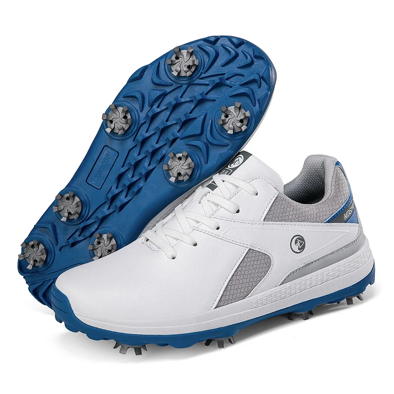 

Professional Men Leather Golf Shoes Big Size 45 46 47 Youth Fashion Golfing Practice Golfer Golf Jogging Shoes