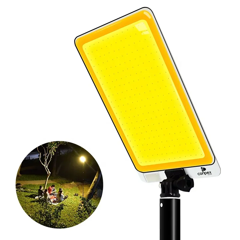 outdoor multi-function Dual color Lamp board remote control Adjustable Lighting Telescopic Fishing Rod Camping Light