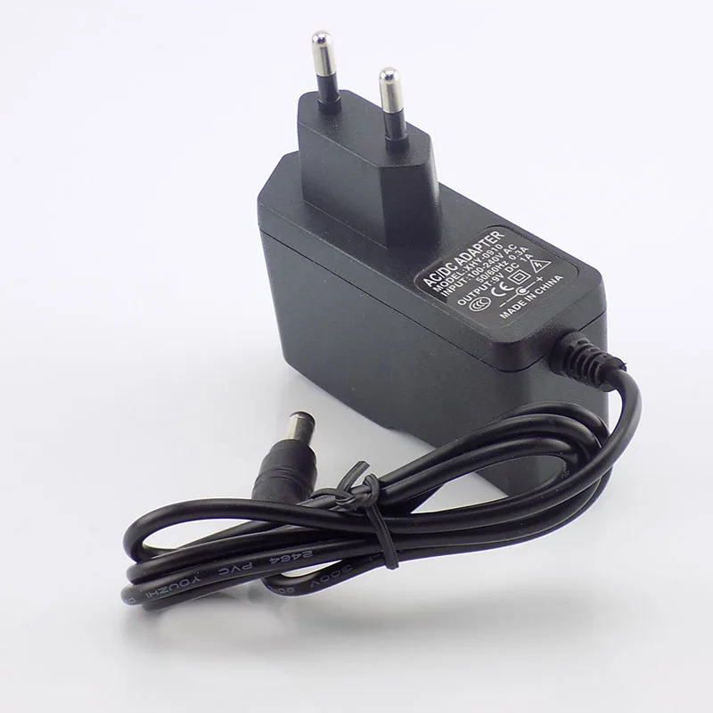 Adaptador de alimentação 9v 1a ac 100v-240v para dc 1000 ma 1 m cabo fonte de alimentação ue eua adaptador conversor 5.5x2.5mm interruptor de alimentação