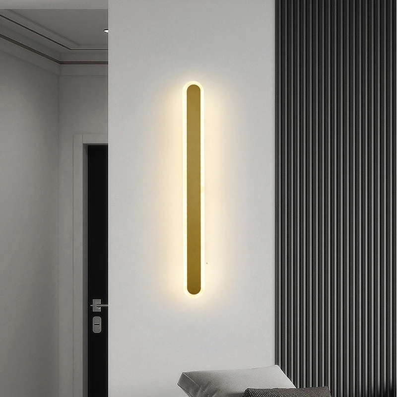 Modern LED Wall Lamp Aisle Sconce for Living Room Bedroom Bedside Sofa Corridor Entrance Bar Home Decor Lighting Fixture Lustre