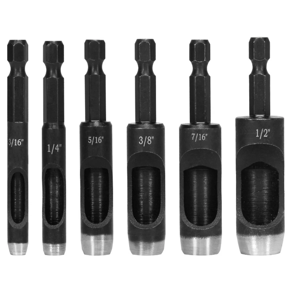 Punzone per pelle Manico esagonale Punzone per cintura con manico 1/4 Adatto per accessori per punzonatura Adattatore per impugnatura esagonale per punzonatura in pelle