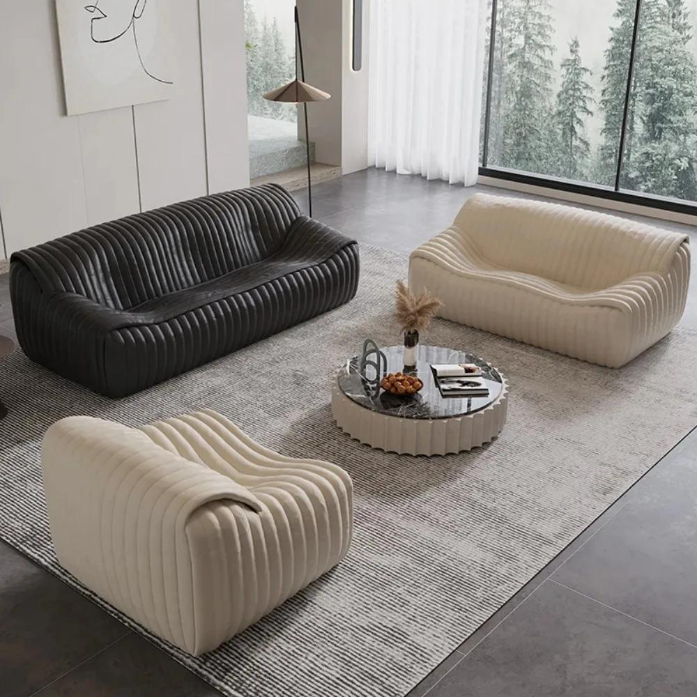 

Living Room Sofas Italian Simple Modern Lazy Bean Bag Sofa Individual Loveseat Design Outdoor Bar Muebles Hogar Home Furniture