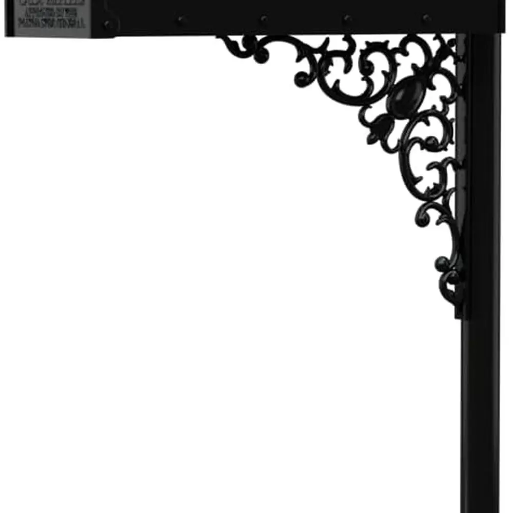 

Черный устойчивый к ржавчине металлический почтовый ящик с адресной табличкой, номерами и монтажным комплектом