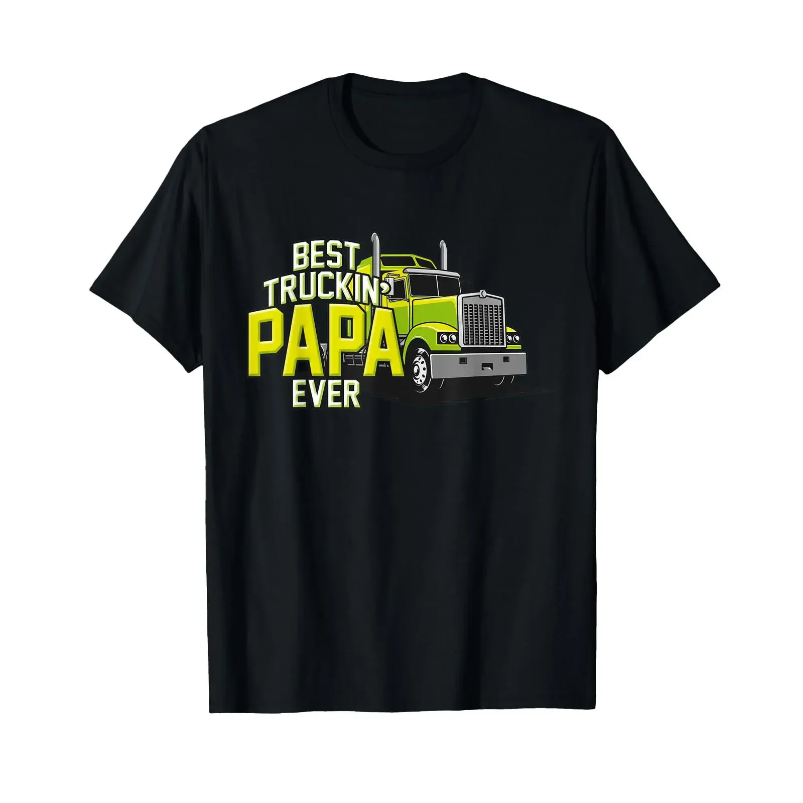Bester Truckin Papa aller Trucker Vater T-Shirt, Vintage-Waschung, modisches Oberteil für den Alltag, Streetwear, lässig, vielseitig einsetzbar