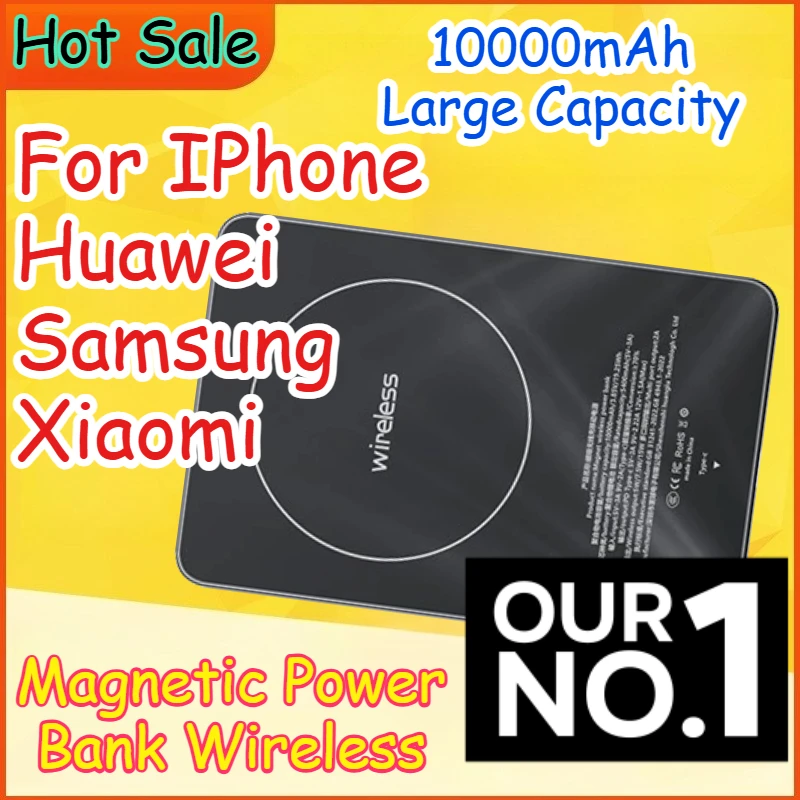 

Magnetic Power Bank Wireless for IPhone/Huawei/Samsung/Xiaomi Fast Charger for Magsafe Portable Auxiliary Battery Pack