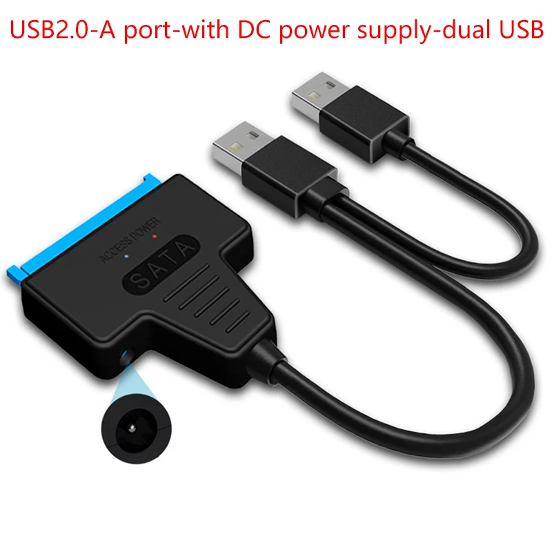 

USB SATA 3 Cable SATA To USB 3.0 / USB 2.0 Cable Adapter Support 2.5 Inch/3.5 Inch External SSD HDD Hard Drive Sata III Dc Power