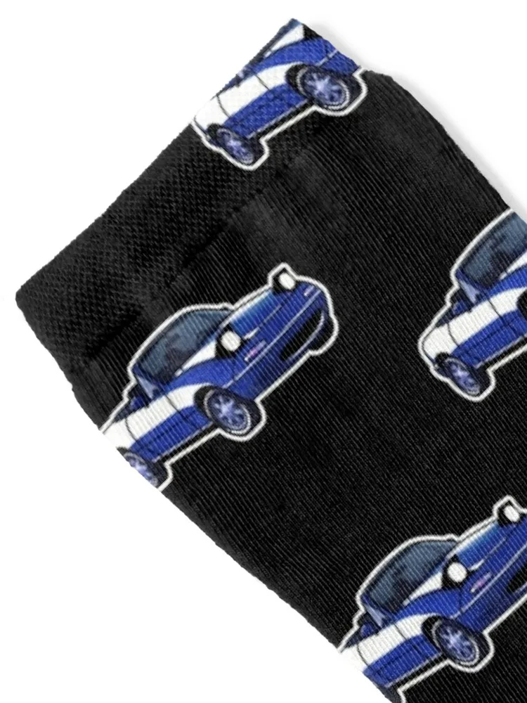 Mazda Miata MX5 Blue Socks shoes New year's Socks Female Men's