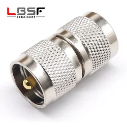 Adaptador Coaxial de alta frecuencia UHF-JJ, todo adaptador RF de cobre, UHF macho a macho M macho a UHF macho