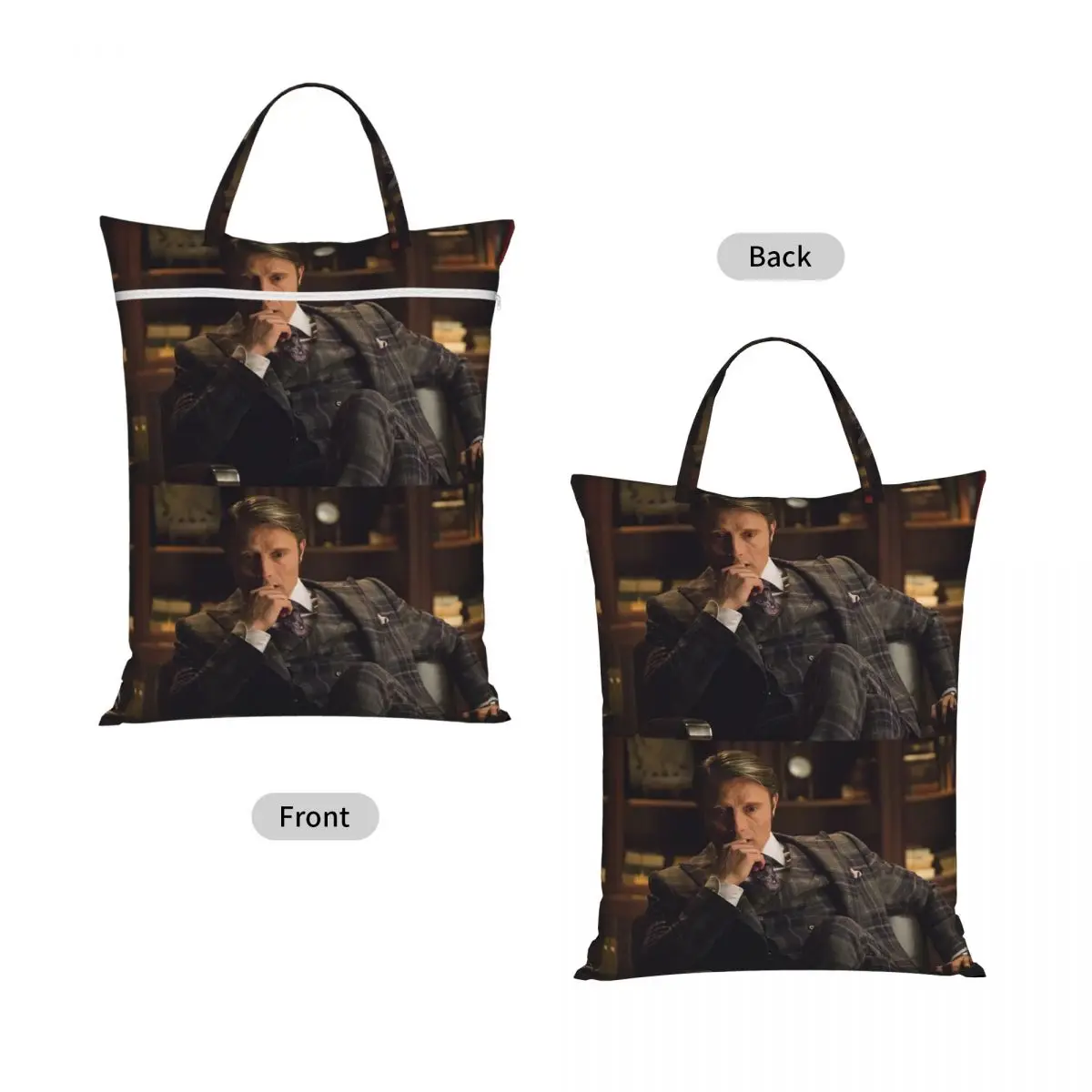 Mads Mikkelsen Hannibal Lecter (Hannibal TV) Laundry Collector Folding Laundry Basket Home Organizer Washing Basket