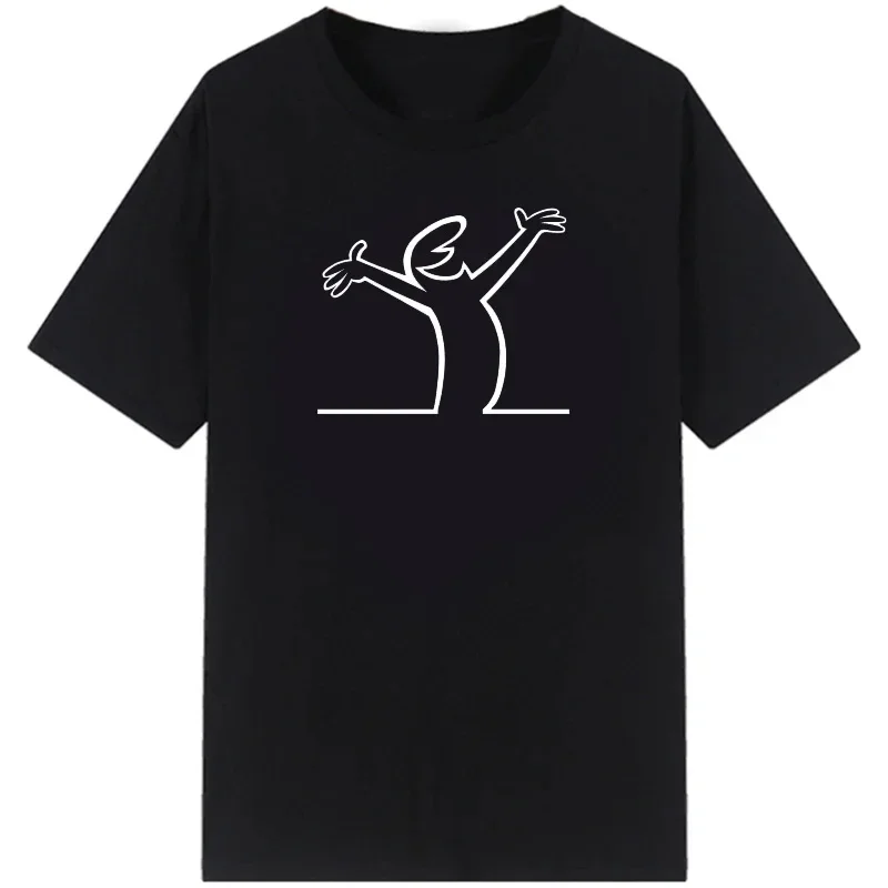 La Linea The Line Osvaldo Cavandoli TV T Shirt men Happy Fashion Women\'s tshirts Streetwear Tee Round Neck Casual Tops Camisetas
