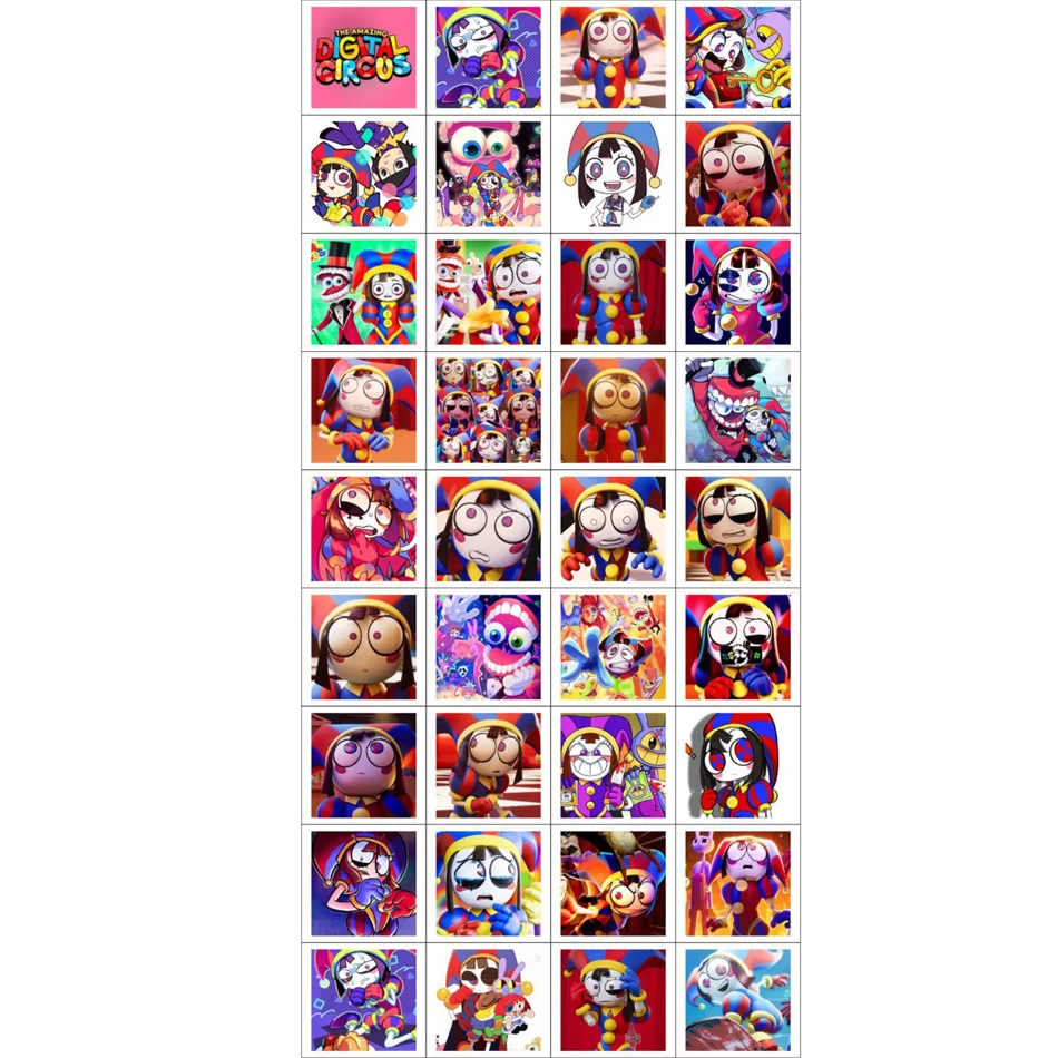 96Pcs The Amazing Digital Circus Photocards Anime Cards Collectible Set for Fans Birthday Gifts Merch/Trading Cards