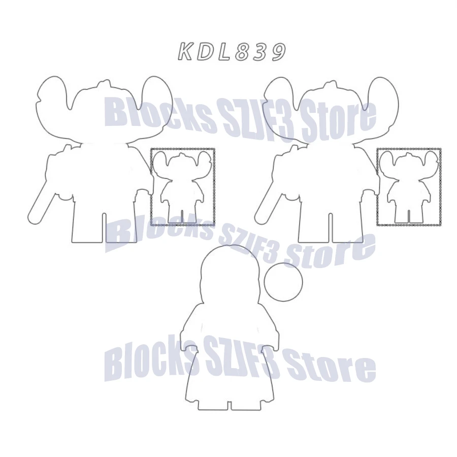 

Cartoon Movie Figures Building Blocks children KDL839 K2252 K2253 K2254 Educational Toys