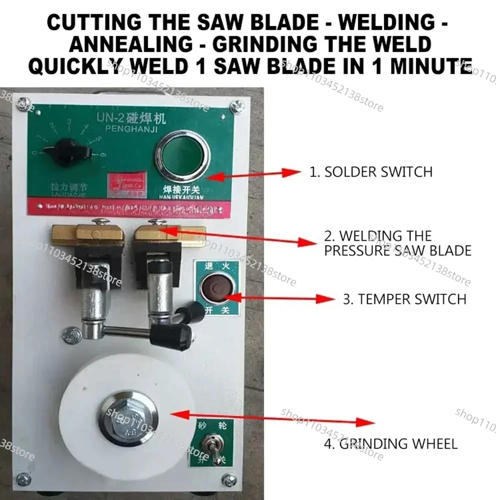 

UN-2 Portable Electric Welder Portable 2KW 220V Small Saw Blade Butt Welder Saw Blade/band Saw Blade Welding Machine Touch Welde