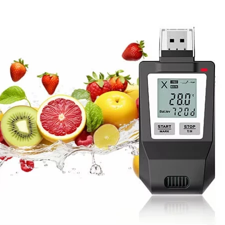 신선도 유지기 1 USB 온도 데이터 로거 온도 기록기 PDF 온습도 데이터 로거