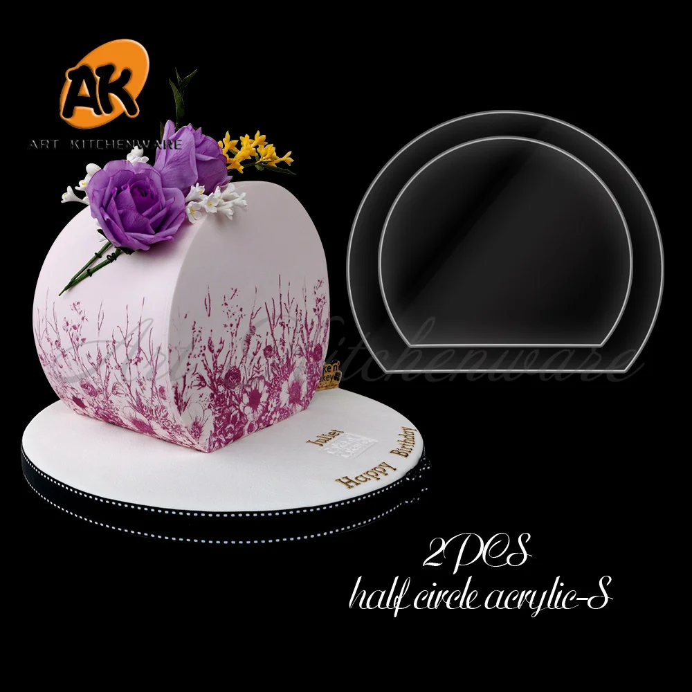 2Pcs Semicircle Acr… - image