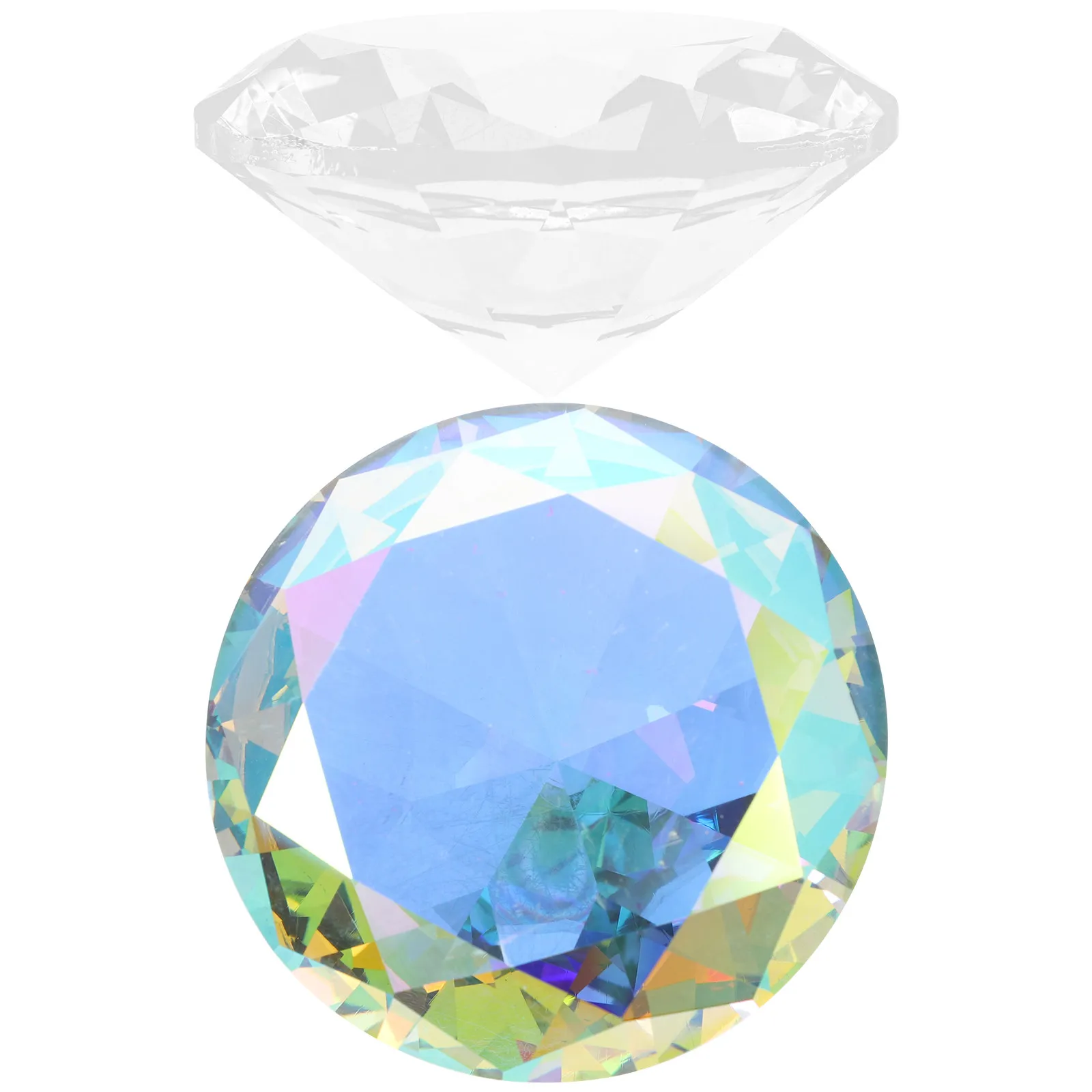 

2Pcs Crystal Decoration Elegant Manicure Jewelry Photo Props Showcase Decorative Paperweight Nail Art Photo Prop