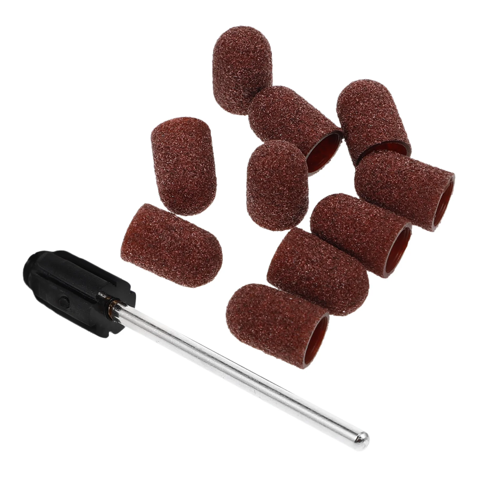 Slijpkoppen Accessoires 7x13 Bruin Nagelboor Schuurbits Manicure Gereedschap Polijstkoppen voor DIY Nail Art Salons Spa Duurzaam
