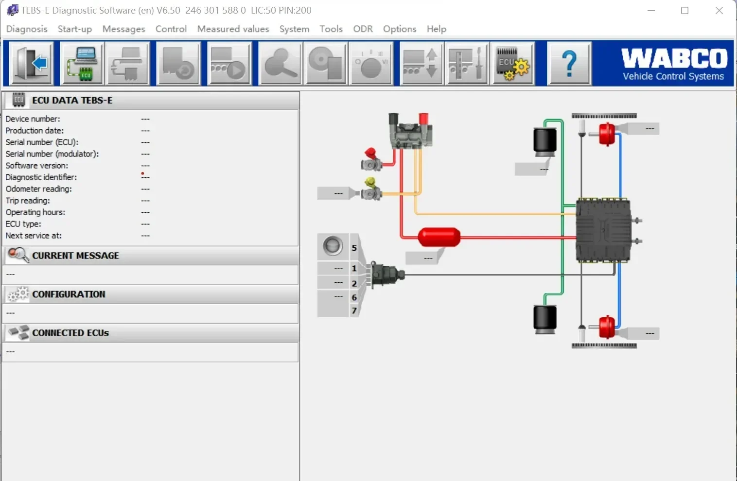 2025 Nieuwste Wabco TEBS-E 7,0 PK oude 6,50 diagnostische software + zeer geautoriseerde KEYGEG + gratis installatiehulp Ondersteuning van meerdere talen