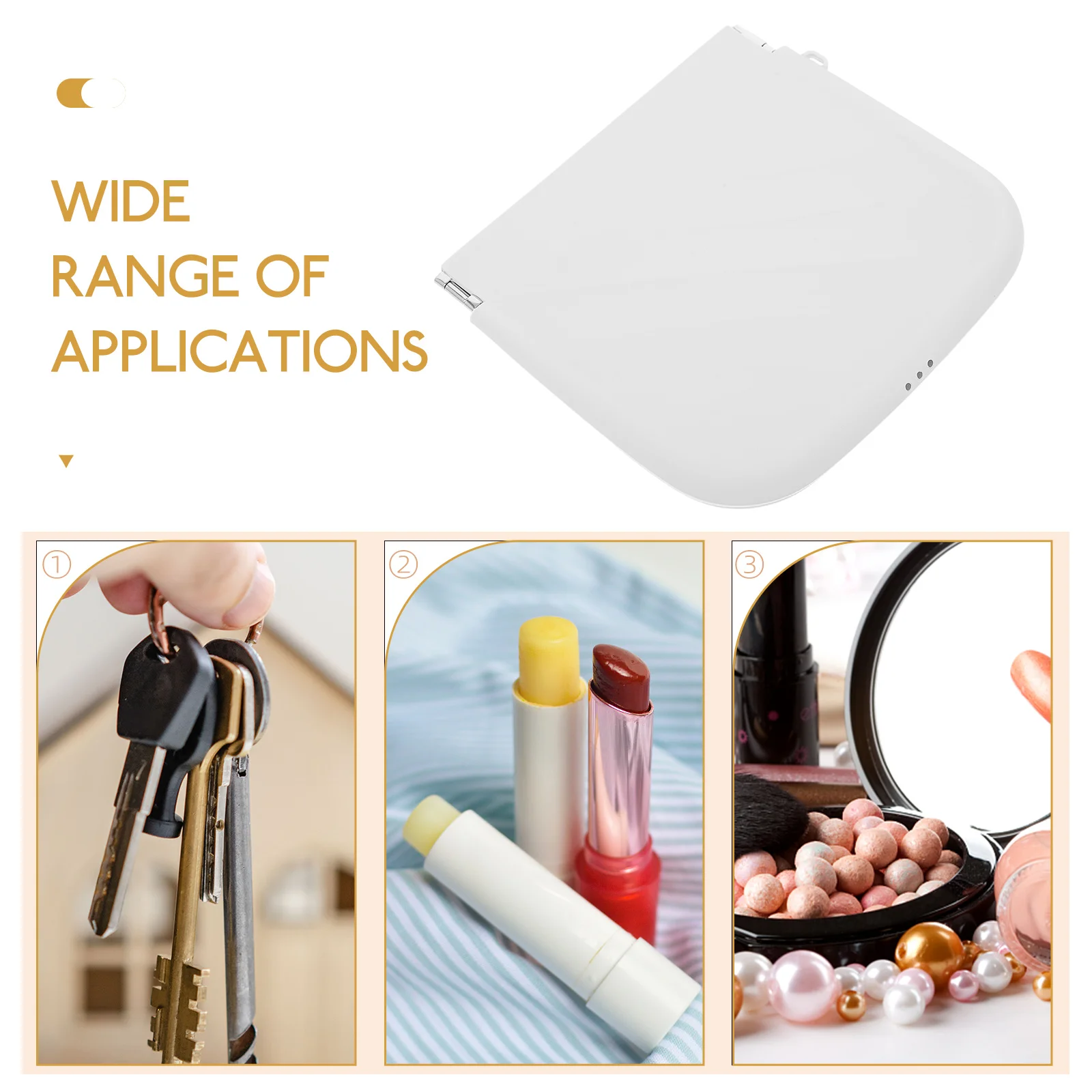 

Lipstick Bag Portable Makeup Small Pouch Coin Organizer for White Beauty Man