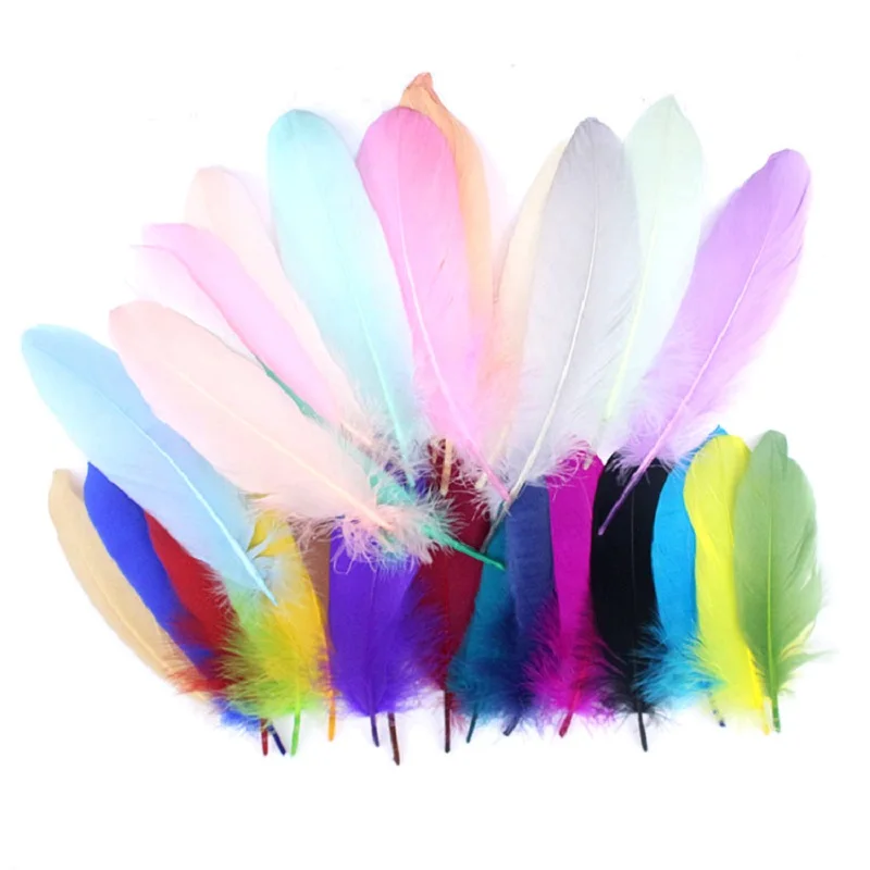 Goose feather 4-6 inches Feather dyeing Fumigation treatment DIY jewelry Dream Chaser Decorates Feather