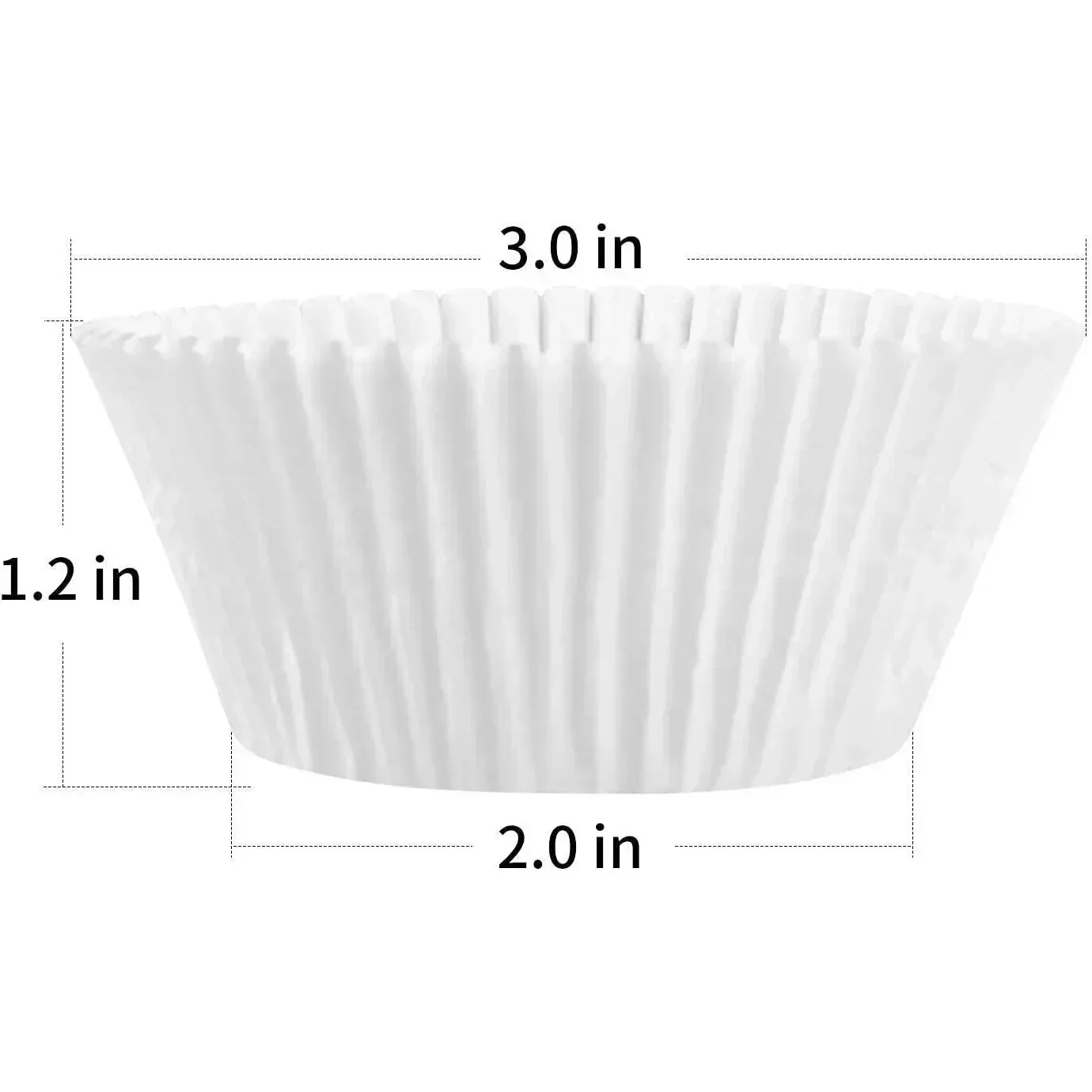 

100/500/1000Pcs Disposable Greaseproof Cupcake Moulds, Paper Cupcake Liners & Muffin Holders for Baking Desserts