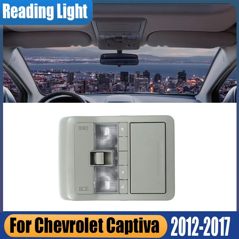 For Chevrolet Captiva 2012-2017 Car Ceiling Light Interior Reading Light Glasses Box Sunroof Switch Grey Brand Car Accessories