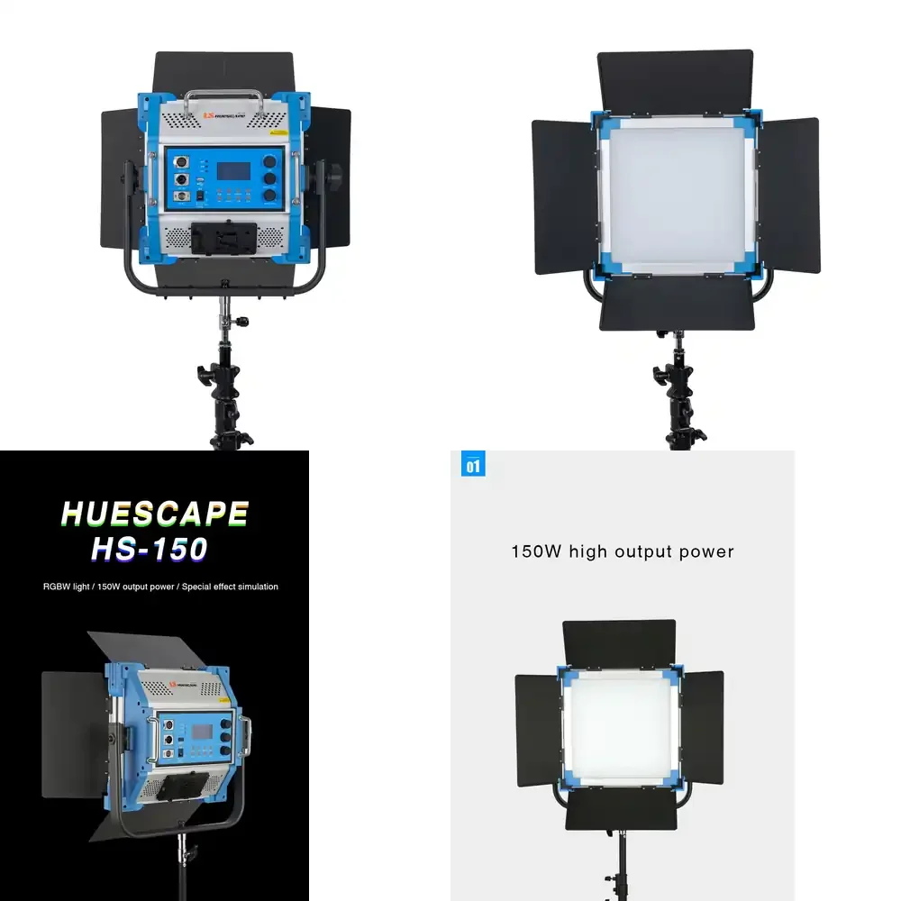 

LS HS-150 Photo Studio LED Video Panel Light 150W Live Stream LED Panel Photographic Light